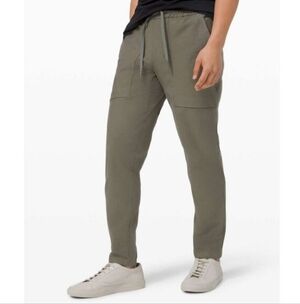 Lululemon Bowline Pant *Utilitech 30" Grey Sage M5A97S Drawstring